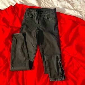 Blank NYC 'The Bond' Skinny Jean Black Leather Look